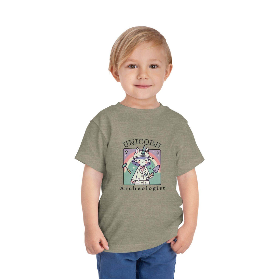 Unicorn Archeologist - Toddler Short Sleeve - Brightsee