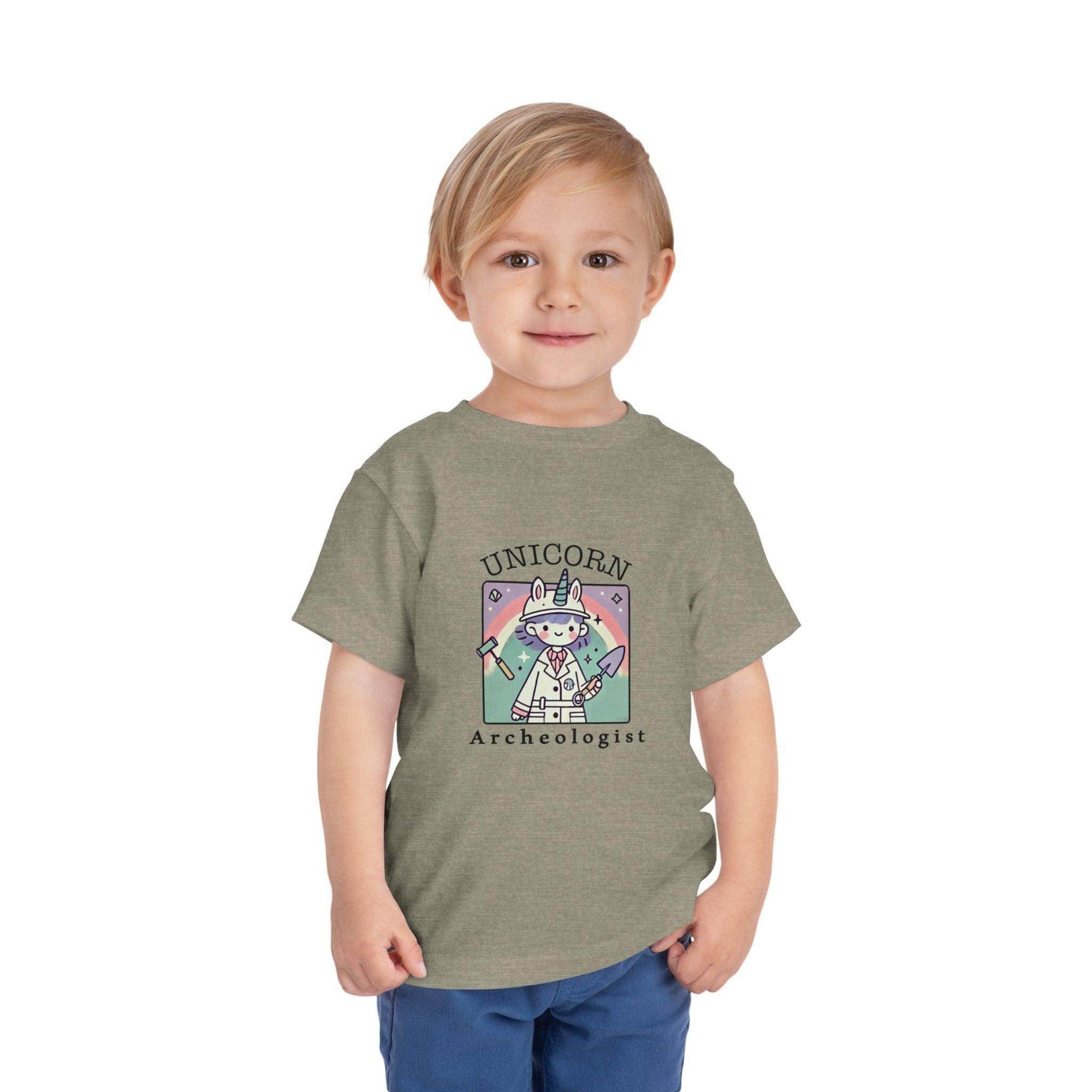 Unicorn Archeologist - Toddler Short Sleeve - Brightsee