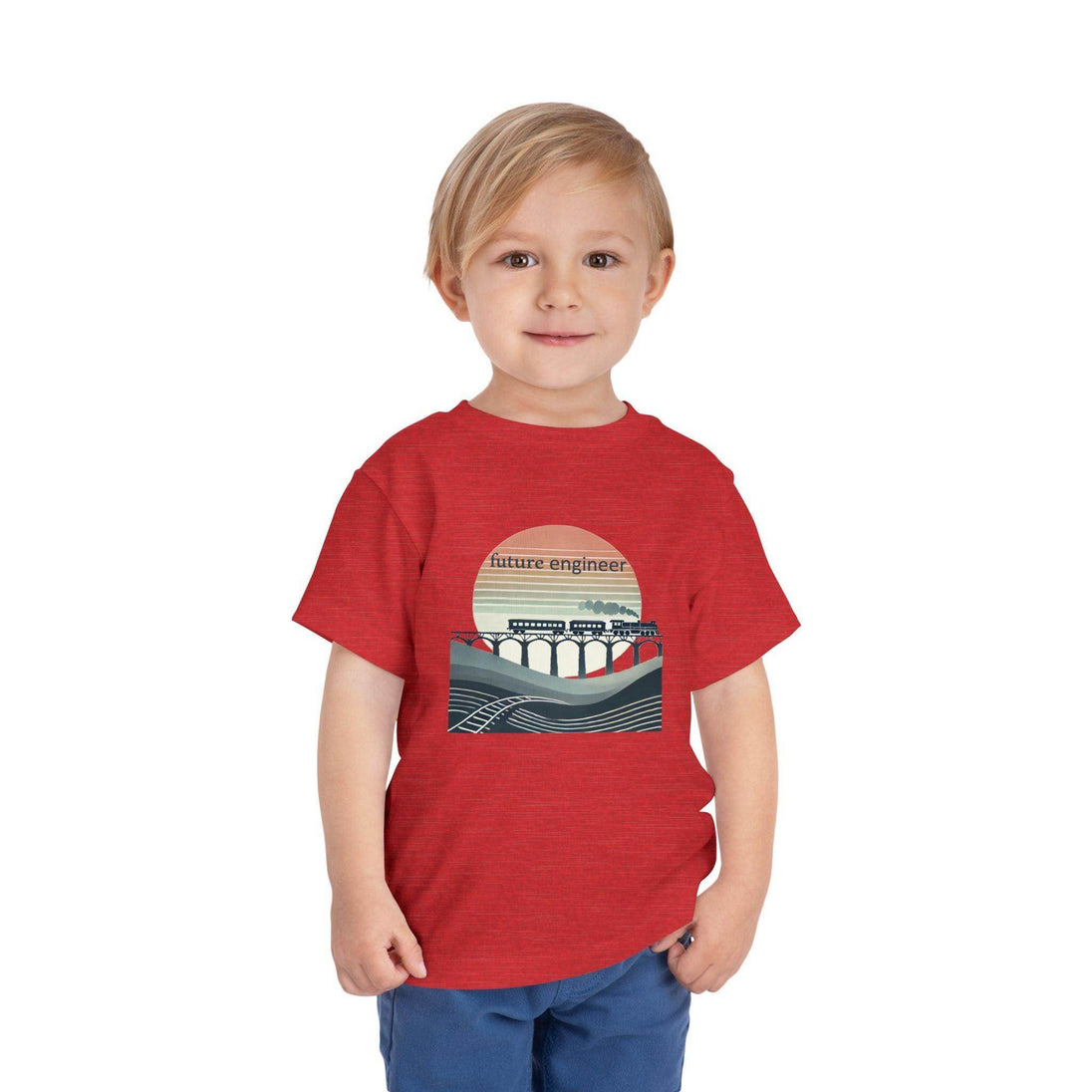 Future Engineer Train - Toddler Short Sleeve - Brightsee