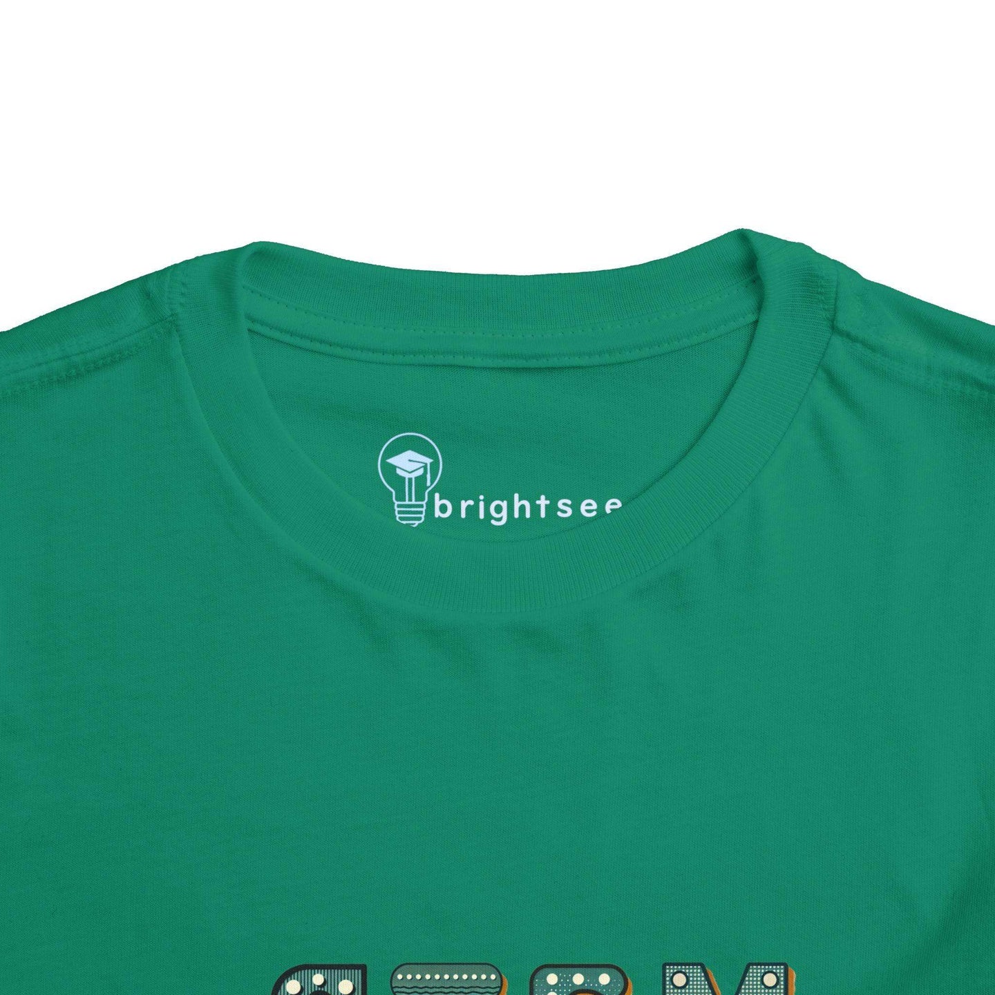 STEM Construction Bot on Ladder - Toddler Short Sleeve - Brightsee