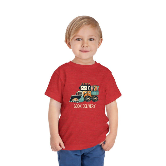 Book Delivery Bulldozer - Toddler Short Sleeve - Brightsee