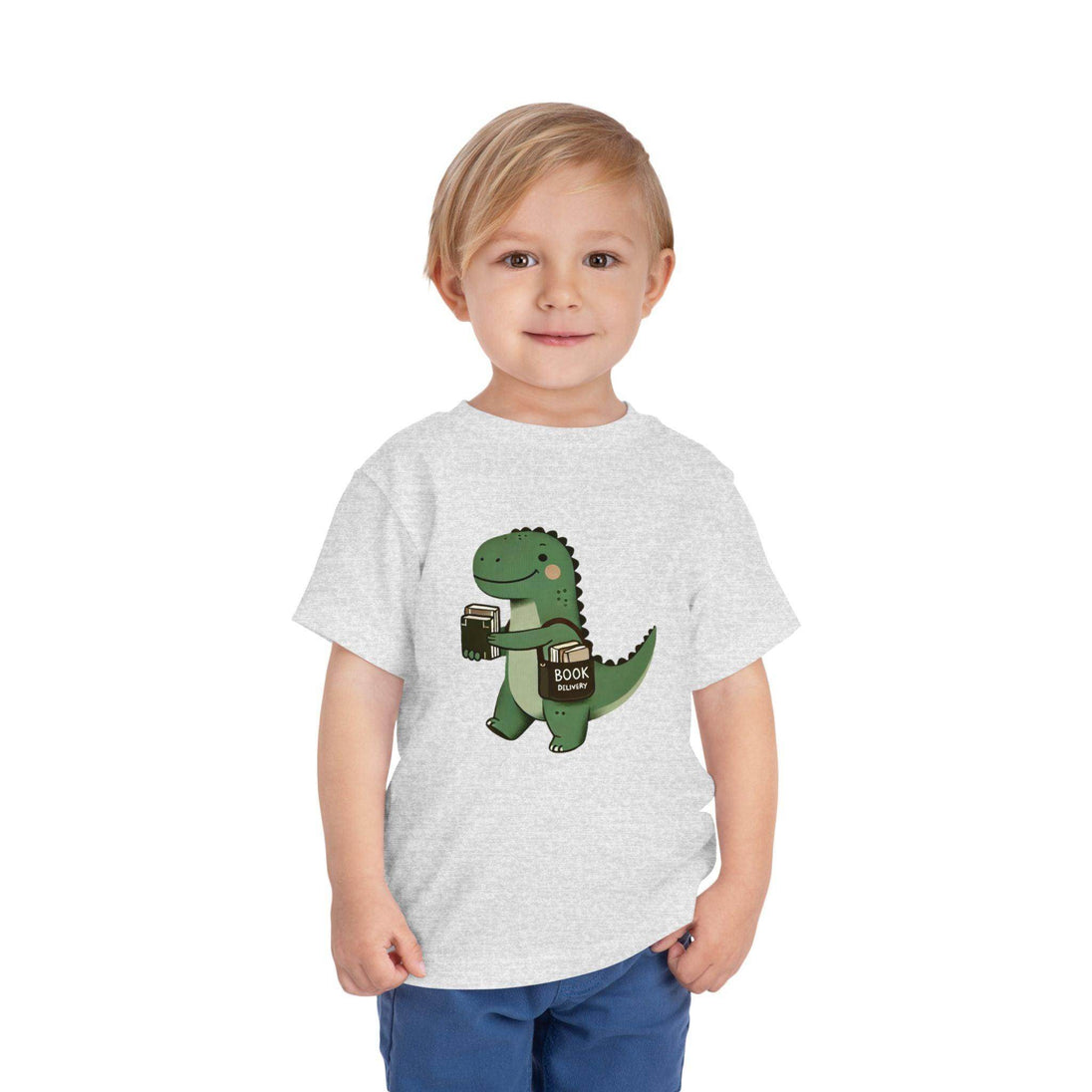 Dino Book Delivery - Toddler Short Sleeve - Brightsee