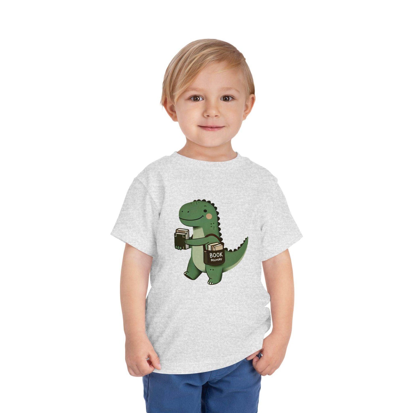 Dino Book Delivery - Toddler Short Sleeve - Brightsee