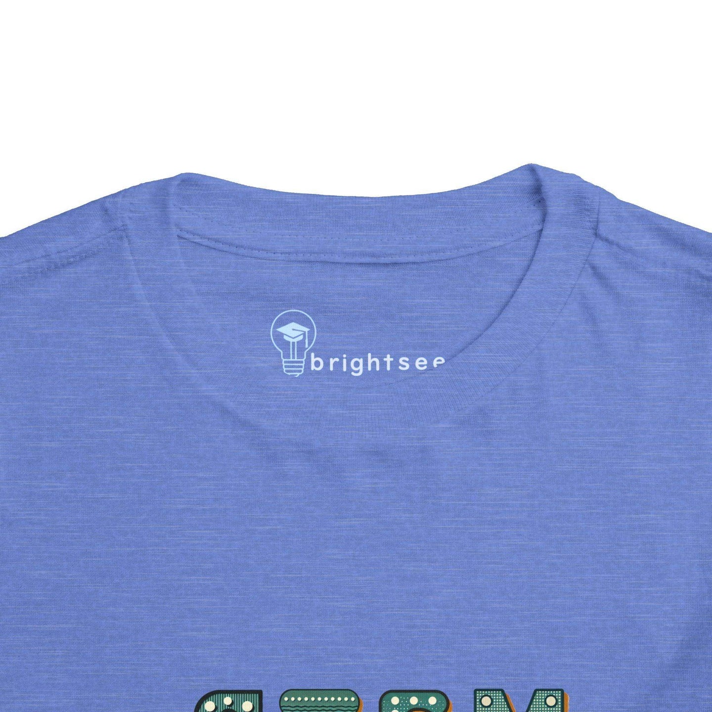 STEM Construction Bot on Ladder - Toddler Short Sleeve - Brightsee