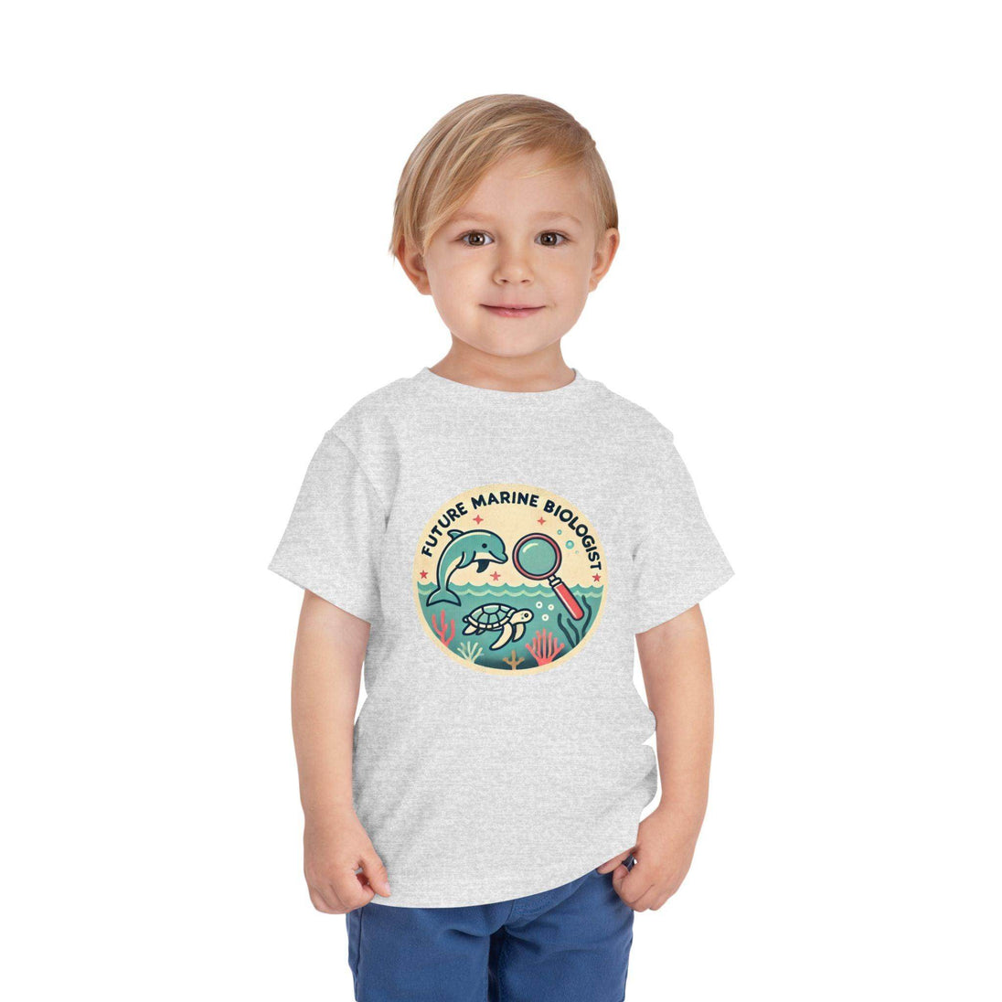 Future Marine Biologist Circle - Toddler Short Sleeve - Brightsee