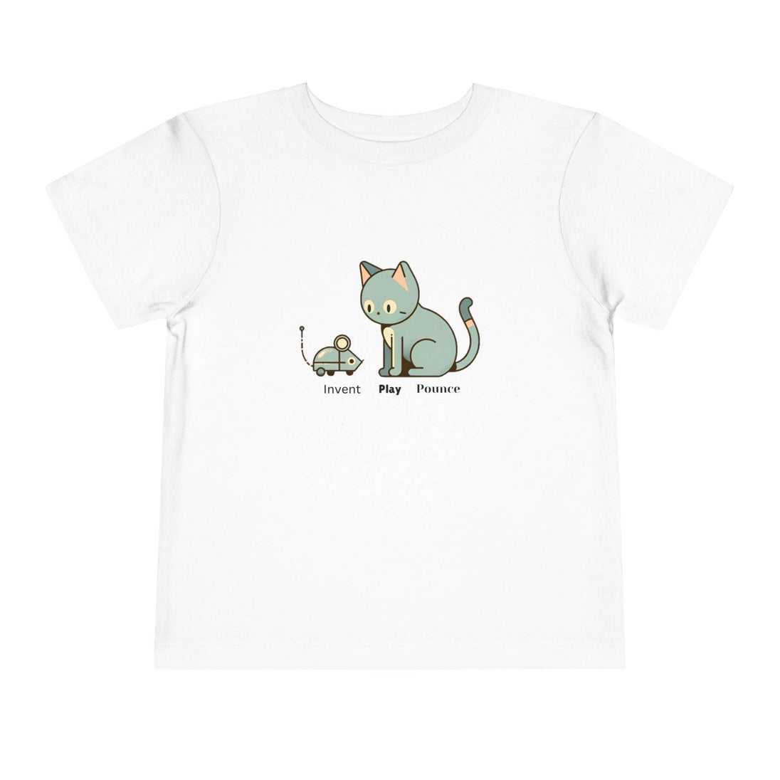 Robot Mouse and Cat - Toddler Short Sleeve - Brightsee
