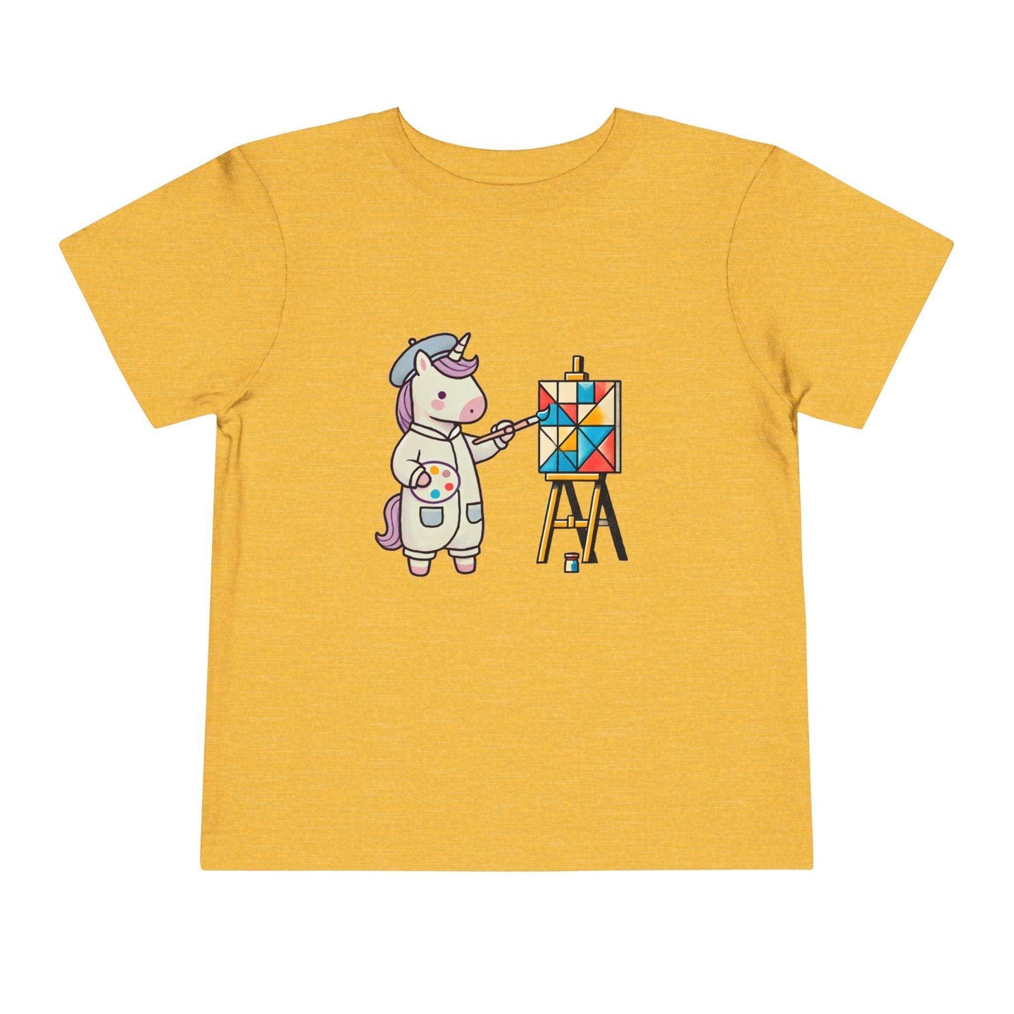 Painting Unicorn - Toddler Short Sleeve - Brightsee