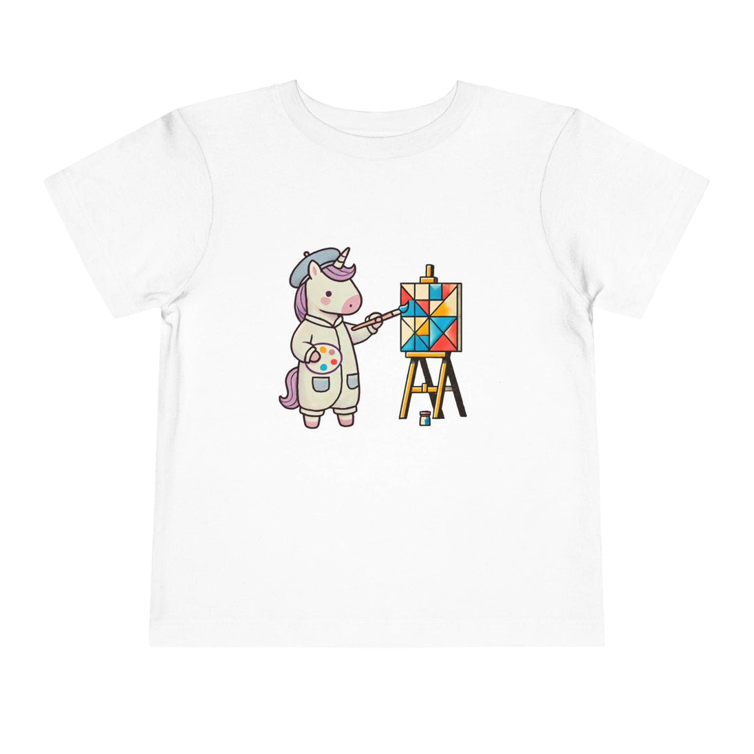 Painting Unicorn - Toddler Short Sleeve - Brightsee