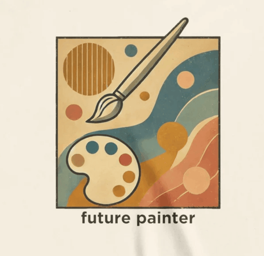 Future Artist Brushstrokes - Youth Short Sleeve Tee - Brightsee