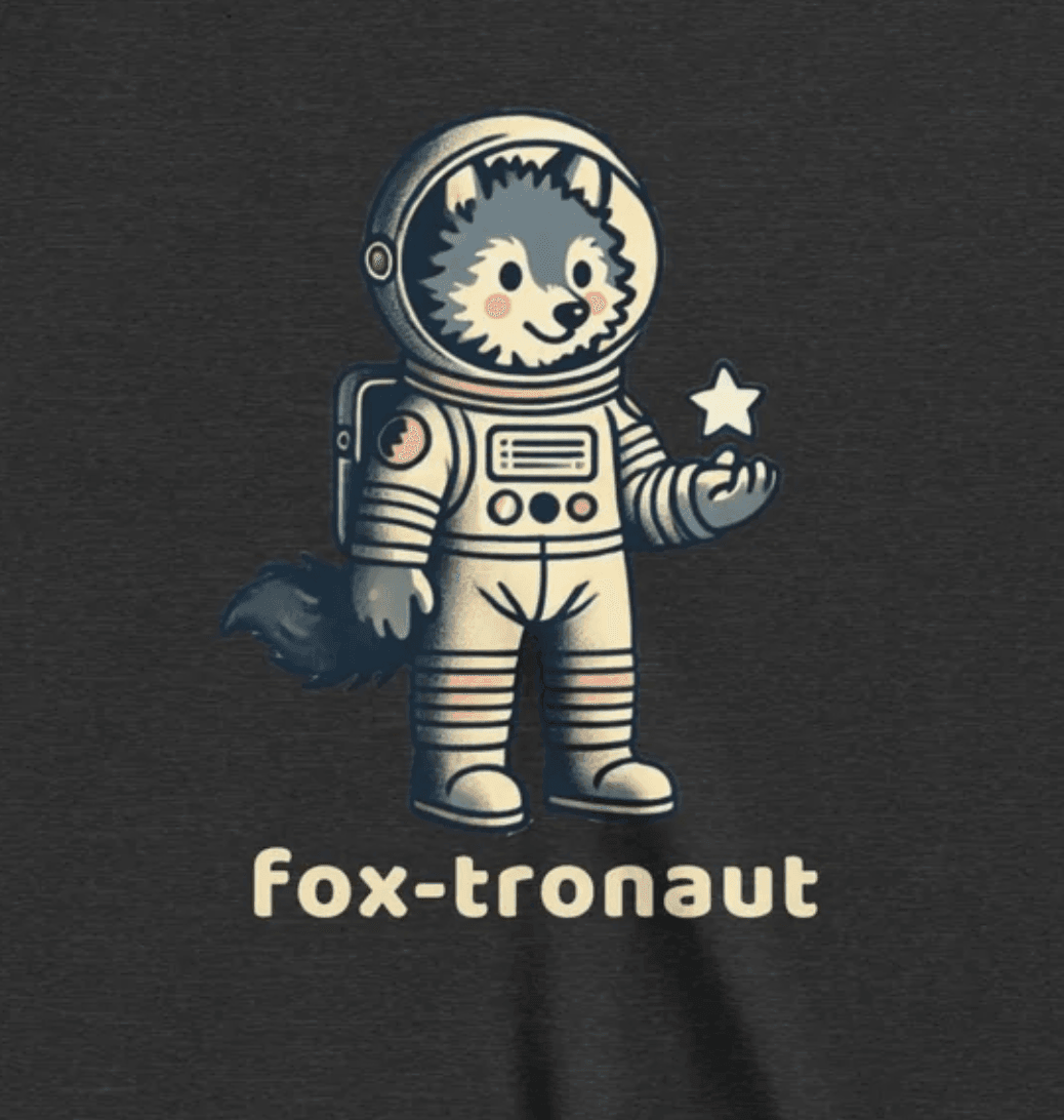 Fox-tronaut - Youth Short Sleeve - Brightsee