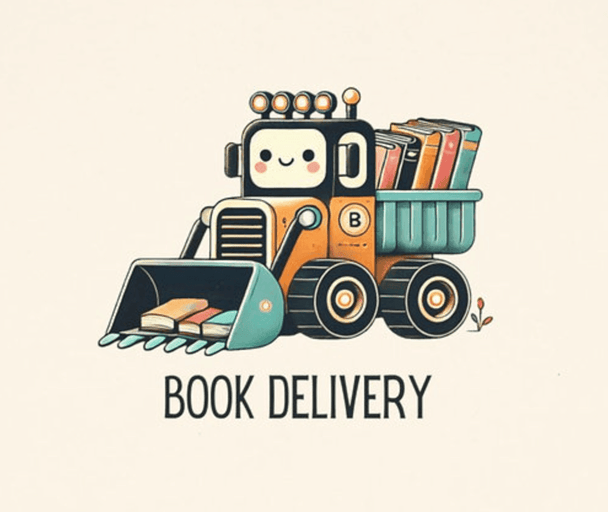Book Delivery Bulldozer - Toddler Short Sleeve - Brightsee