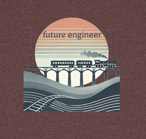 Future Engineer Train - Toddler Short Sleeve - Brightsee