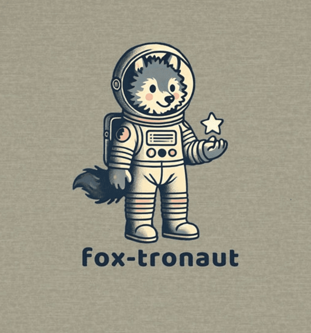 Fox-tronaut - Toddler Short Sleeve - Brightsee