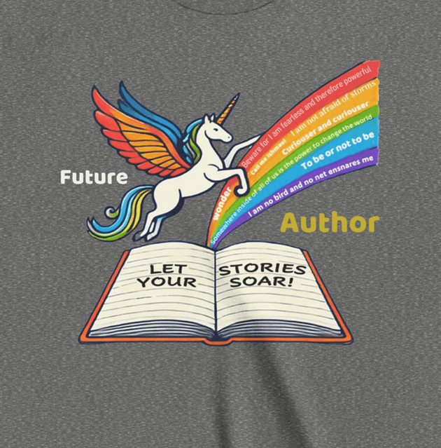 Future Author Alicorn - Youth Short Sleeve - Brightsee