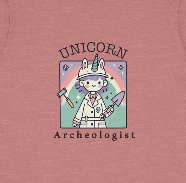 Unicorn Archeologist - Toddler Short Sleeve - Brightsee