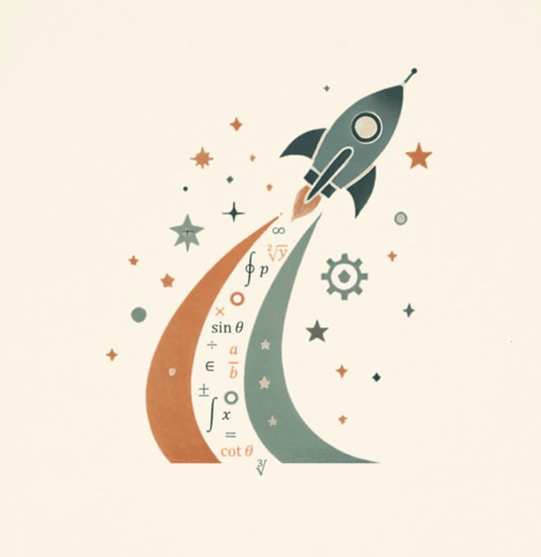 Math Spaceship - Toddler Short Sleeve - Brightsee