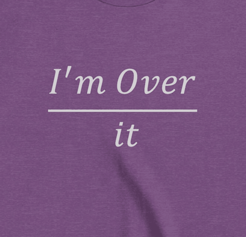 I'm Over It Fraction - Youth Short Sleeve - Brightsee