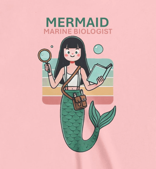 Mermaid Marine Biologist - Youth Short Sleeve - Brightsee