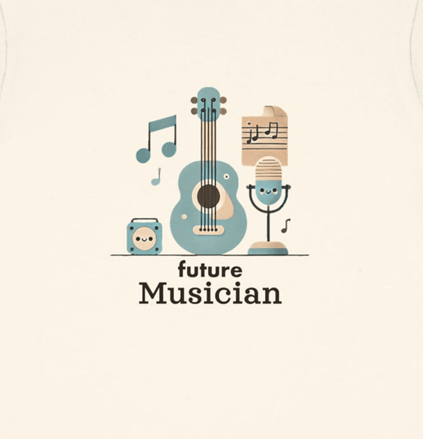 Future Musician Guitar Note - Toddler Short Sleeve - Brightsee