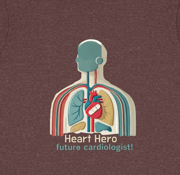 Future Cardiologist - Heart Bandage - Toddler Short Sleeve - Brightsee