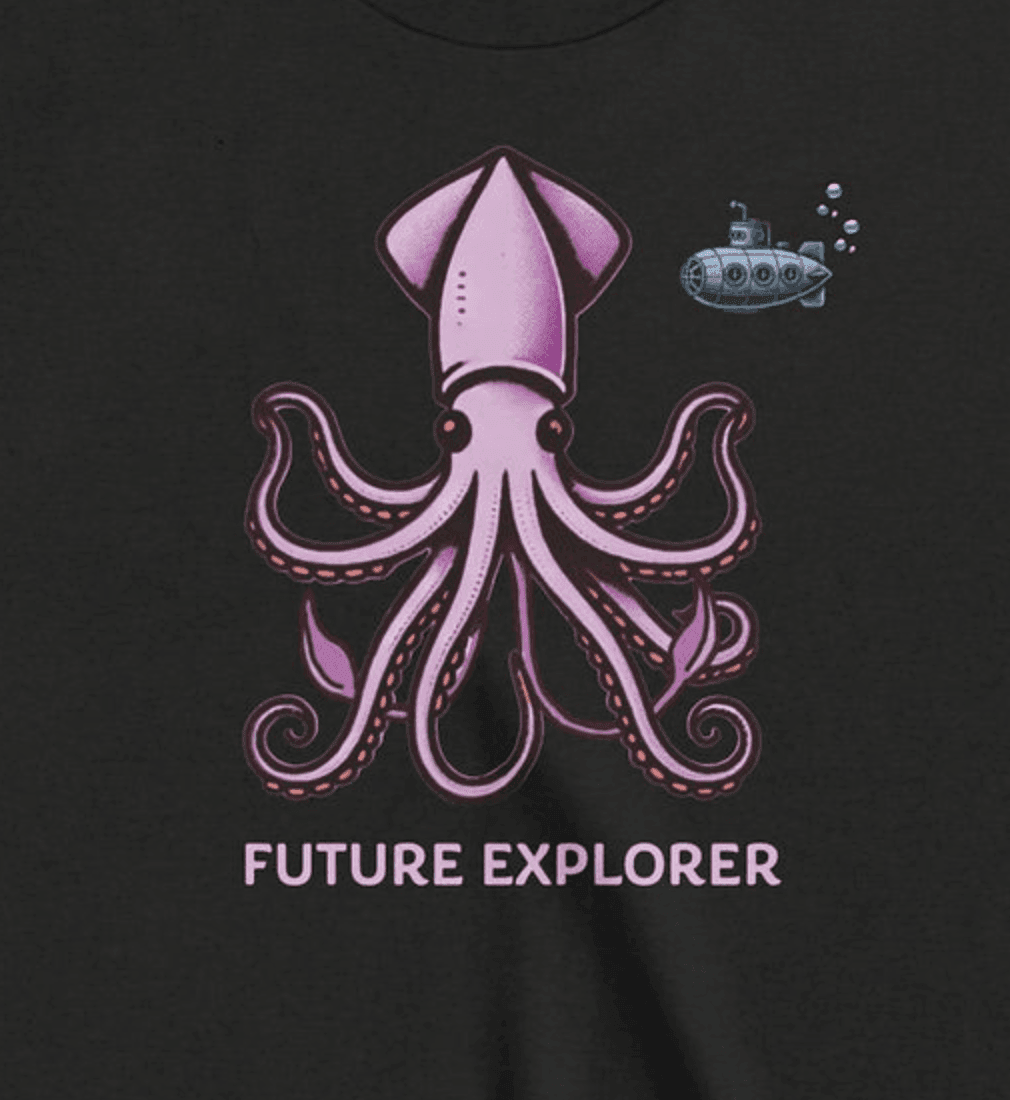 Future Explorer Squid - Youth Short Sleeve - Brightsee