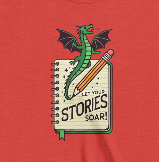 Let Your Stories Soar - Dragon - Youth Short Sleeve - Brightsee