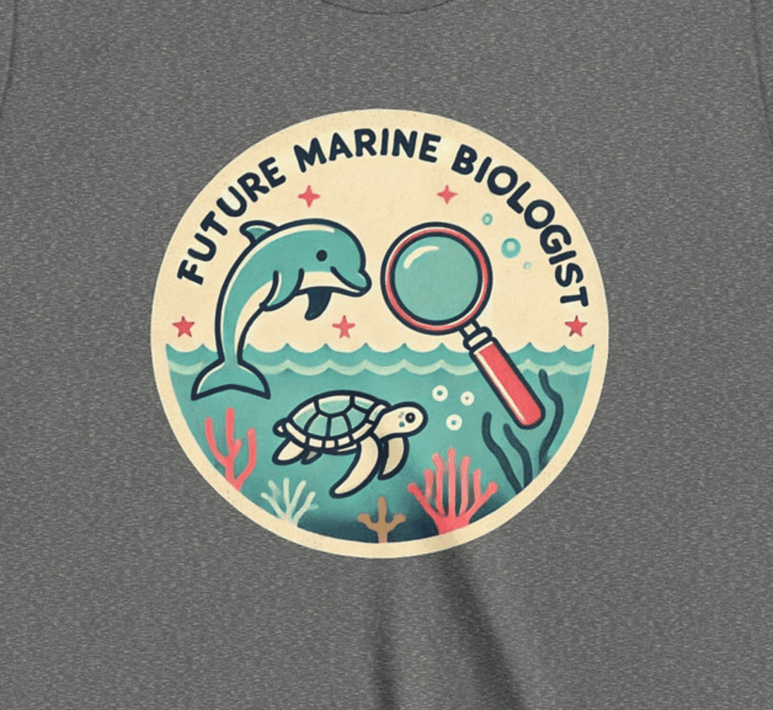 Future Marine Biologist Circle - Youth Short Sleeve - Brightsee