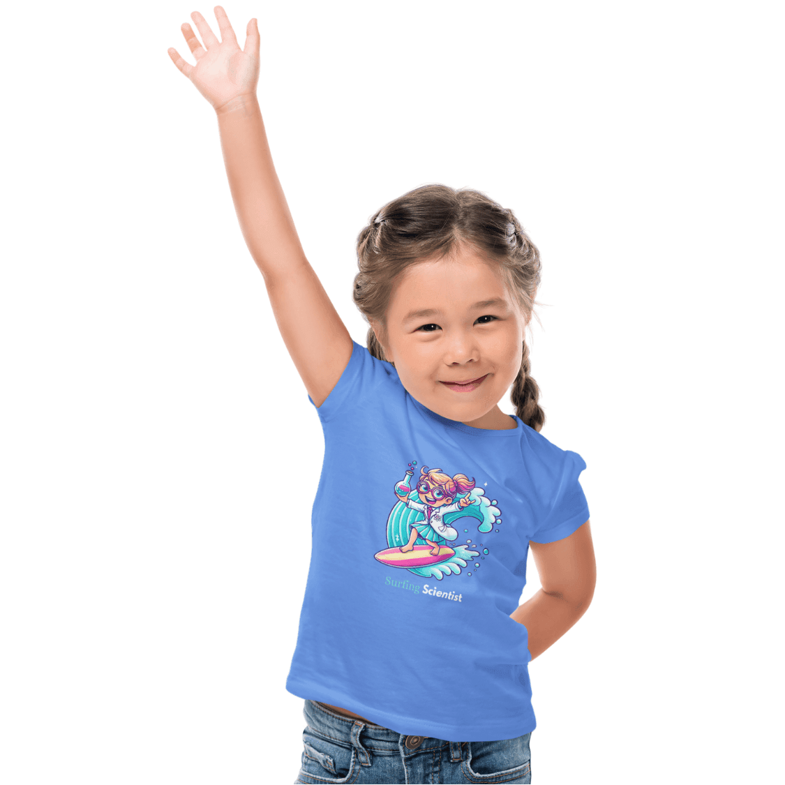 Surfing Scientist Hang Ten - Toddler Short Sleeve - Brightsee